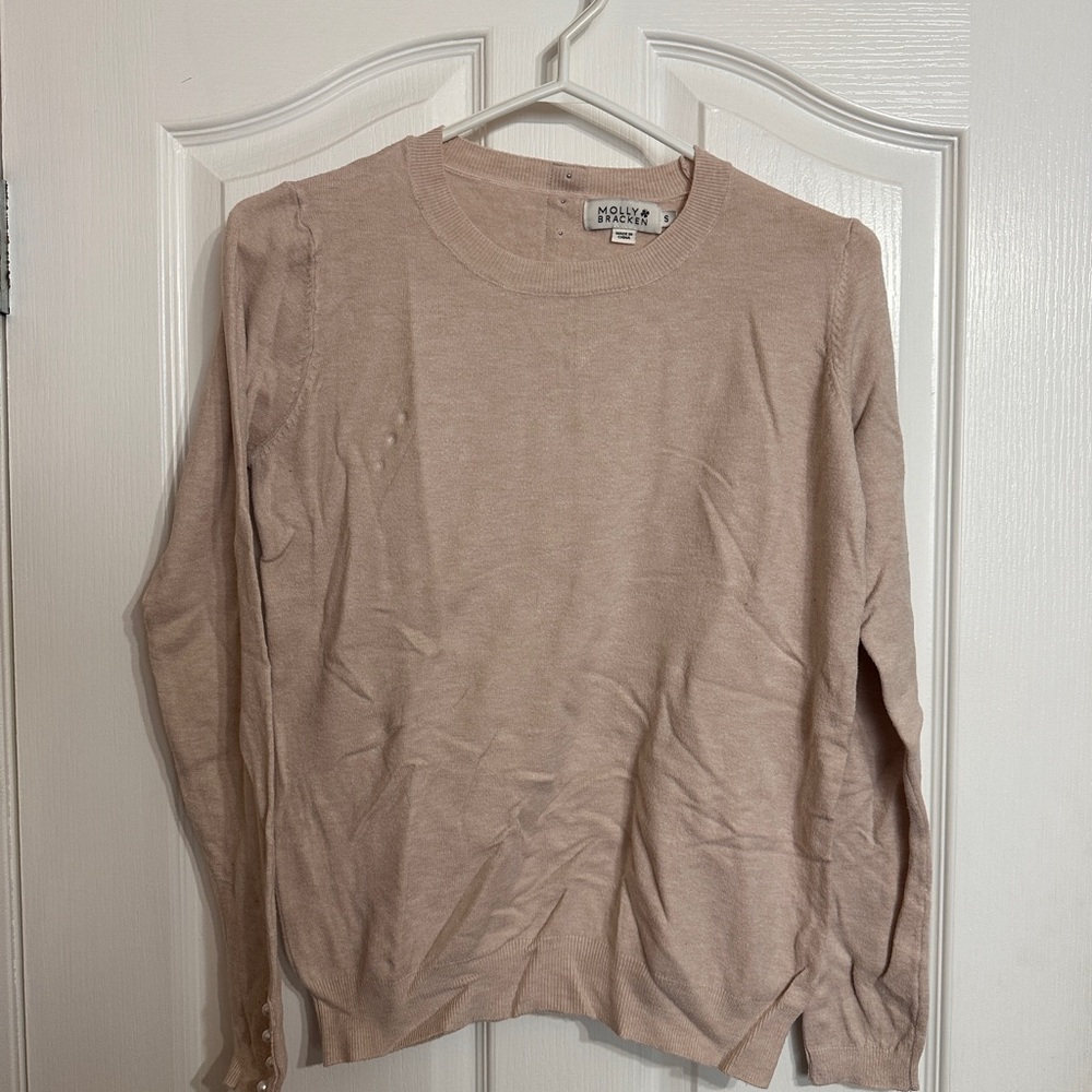 Molly Bracken Blush Knit Top